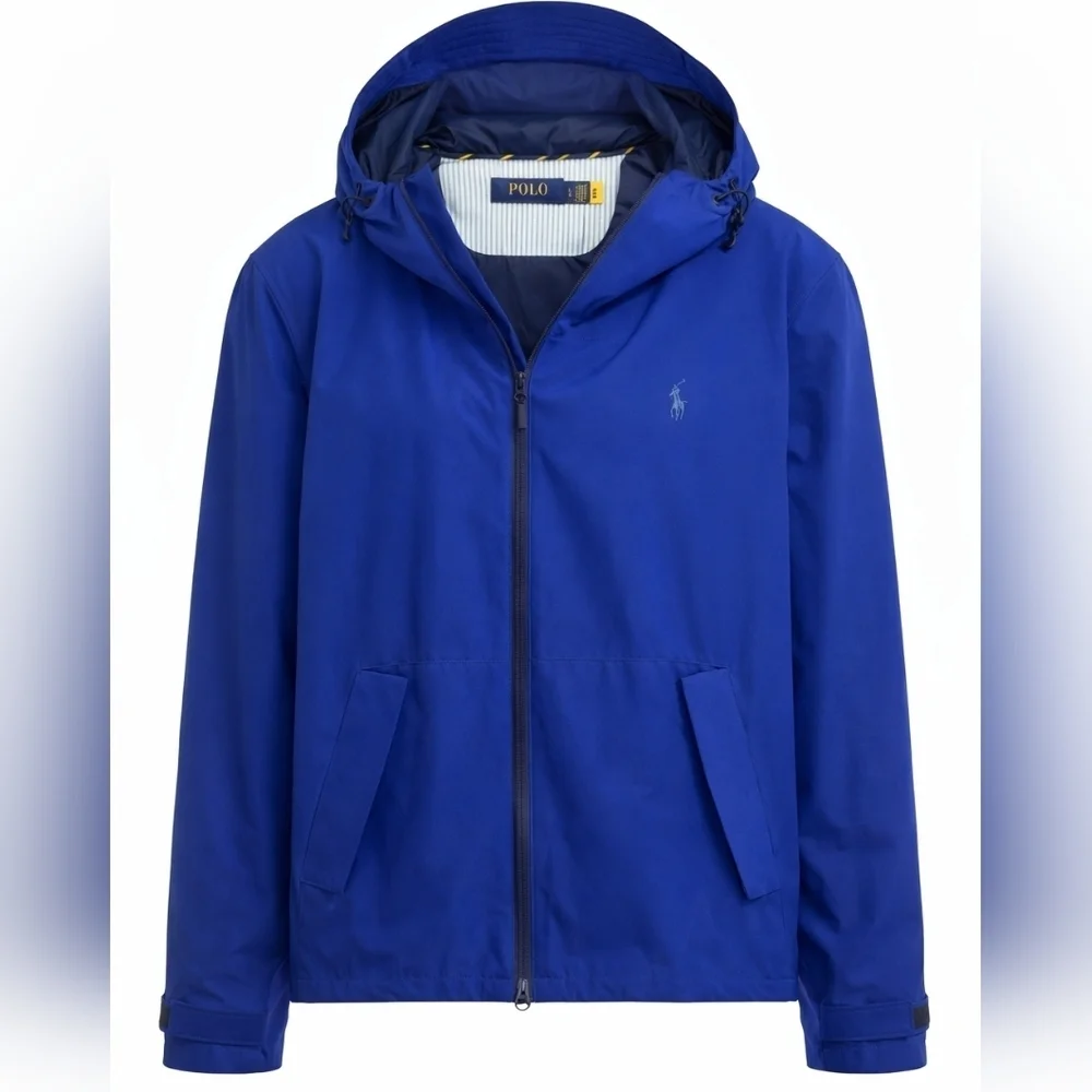 Polo RALPH LAUREN Lightweight Waterproof Seam-Sealed Hood Jacket Blue